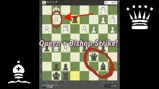 Queen + Bishop Battery &ndash; The Perfect Mate Setup! | Chess.com | 1100 - 1400 Elo l The Cow Opening