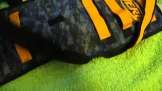 Nerf Zombie Strike Blaster Sleeve + Ammo Bag Unboxing Usage Demo
