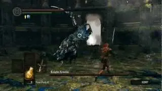 Dark Souls Prepare to Die (Knight Artorias) Naked kill with no shield!
