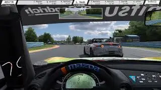 MX-5 Cup Ranked Rookie Race P3 to P2 - RaceRoom w/ TrackIR 5