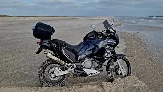 Einer der größten Autostrände Europas Rømø Yamaha XTZ 750 super Tenere #openworld Teil 2