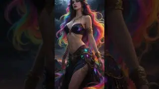 AI Art Showcase: #Stunning Images Generated by AI #aiart #gypsy #dancer #fire