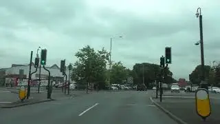 Driving On Lansdowne Road, Chestnut Walk, Sansome Walk & City Walls Road, Worcester, England
