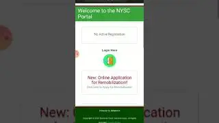nysc portal you must have a login #kogi #kogistate #nigeria #nysc_9ja #nysccamp #smiley
