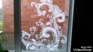 Новогоднее украшение окна