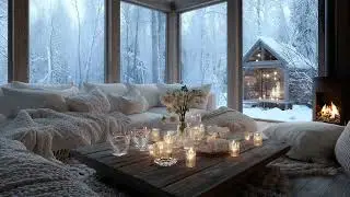 🎹 Romantic Piano Lounge: 3 Hours of Candlelight Piano & Snowfall for Focus, Relaxation & Study