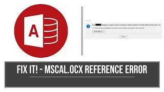 How to fix the MSCAL.OCX Missing Reference Error in MS Access