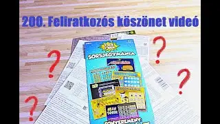 Az összes árkategóriából vettem 1 Sorsjegyet (Kedvenceim)!