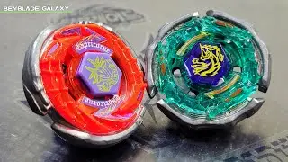 RAY UNICORNO D125CS vs STORM CAPRICORNE M145Q (batalha stock) - Metal Fight Beyblade メタルファイトベイブレード