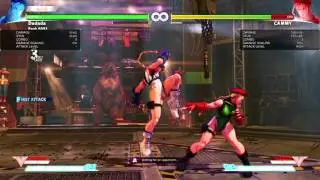 STREET FIGHTER V (BETA) Cammy Crush Counter Combo