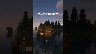 Minecraft Dome House🌥️ #minecraft #buildhacks #minecraftshorts #mincraftbuild