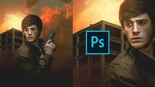 EASY to Make a Action Movie Poster Design | Photoshop