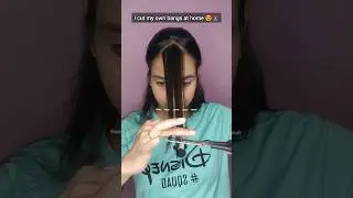 Easy Curtain Bang tutorial ✂️😍 #curtainbang  #hair #ytshorts #youtubeshorts #diy