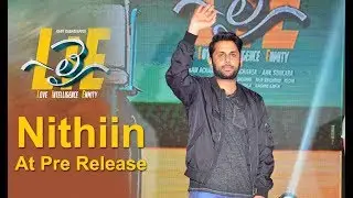 Nithiin at LIE Pre Release Event