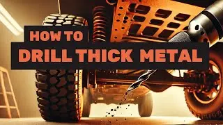 How to drill holes in car frames (and other thick metal) for off-road mods