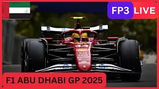 🔴F1 LIVE | 2025  ETIHAD AIRWAYS ABU DHABI GP | PRACTICE 3 | Live data and track audio