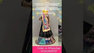 #Ordernow Gamthi Lace Border Lehenga choli @WhatsApp +919619659727 | 12-1-2024 ArtistryC