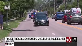 Police procession honors Shelburne police chief