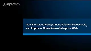 Demo of AspenTech Emissions Management Solution