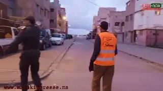 حملة تمشيطية بمنطقة الحي المحمدي بني يخلف المحمدية لتطبيق الحظر الصحي