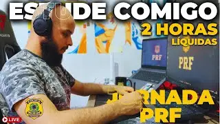 Estude Comigo em TEMPO REAL | JORNADA PRF | (2 Horas L&iacute;quidas) #265