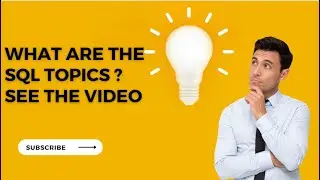 Sql Topics #sql #sqltutorial #topics #oracle #oracle11g @YVB_Royal_kings