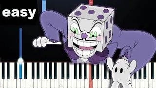 The Cuphead Show - King Dice Opening song (EASY Piano Tutorial)