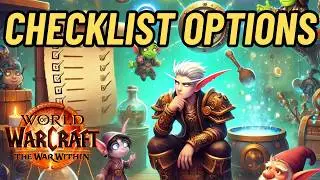 ✅ Checklist des Options de base pour une Expérience Optimale sur The War Within 📜