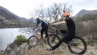 Ali Clarkson and Tim Stedman Riding Kinlochleven