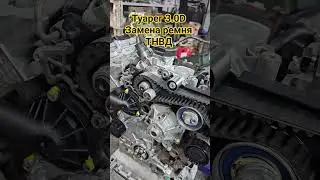 Туарег 3.0DЗамена ремня ТНВД #vaghubodessa #туарег #автосервiс #odessa #ремонтдвигателя #casa