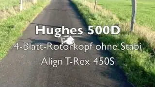 Hughes 500D - 4-Blatt-Rotorkopf