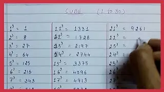 Cubes 1 to 30 l 1 to 30 Cube in English l 1 to 30 Cubes 