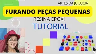 COMO FURAR PE&Ccedil;AS PEQUENAS DE RESINA PARA CHAVEIROS  #artesdajulucia #resinaepoxi #tutorialdearte