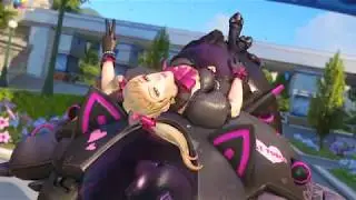 Black Cat DVA Gold Gun In-Game | Overwatch Cosmetics Update