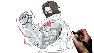 How To Draw The Winter Soldier | Step By Step | Marvel Rivals