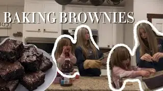 MESSY *crazy* BAKING BROWNIES!!- WITH A 5 YR OLD!! 🧁🍼