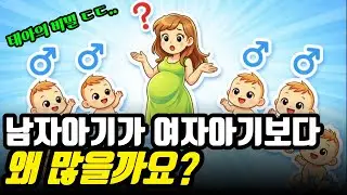 남자아이는 원래 여자아이보다 많이 탄생하는 이유