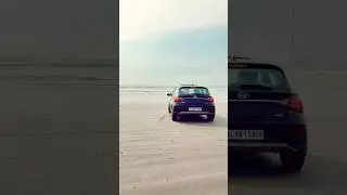Beach Drive🖤 #beachdrive #beachdriving #driving #i20#hyundai #i20cardrive #i20lover #i20car