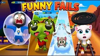 Talking Tom Gold Rush Funny Fails