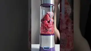 Blender Raspberry Strawberry Juice #juicer #mixshake #shorts #satisfying #recipe #homemade #blender