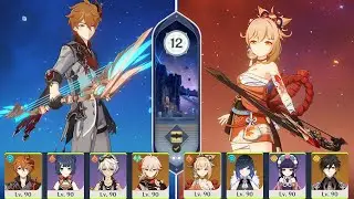 Childe Xiangling & Yoimiya Yelan Team vs Abyss 3.2 Floor 12 - Genshin Impact