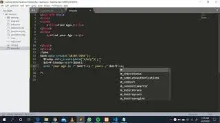 date_create() and diff() function in php || how to find age by using PHP functions