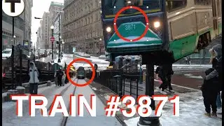 [RIDE] Catching #3871 MBTA Green Line - Frank Oglesby Jr. Green Line Announcements in January, 2024