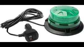 Green Led Emergency Strobe Beacon Lights with Magnetic Mount and 8 Flash