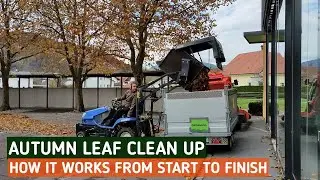 AUTUMN FALL LEAF CLEAN UP | HOW IT WORKS  from start to finish | JergStyle