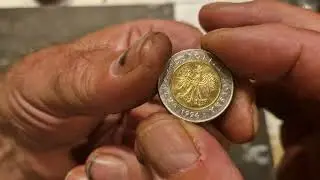 Making a Polish 5 zloty coin ring