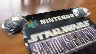 Star Wars N64 UK store promo display poster for Shadows of the Empire (& GoldenEye on reverse!)