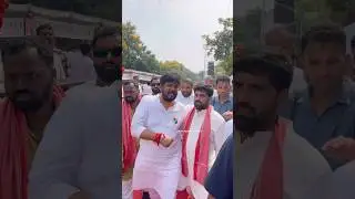 Jubilee Hills MLA Naveen Kumar Yadav Anna with ANIL KUMAR YADAV at Sadar Sammeln #sadar #congress