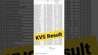 KVS Result 2023 जारी 😍PRT music and Principal  #kvs #shorts #viral #reels #result