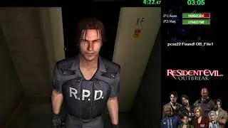 Resident Evil Outbreak File 1 (The Hive) Very Hard Speedrun RTA:06:33